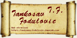 Tankosav Fodulović vizit kartica